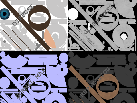 Doll eye mechanism Modelo 3D