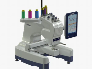 Mesin jahit untuk bordir pr670e Model 3D