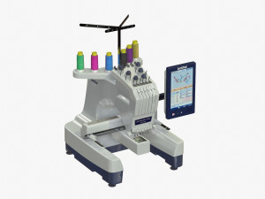 Sewing machine for embroidery pr670e Model 3D