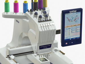 Sewing machine for embroidery pr670e Model 3D