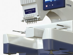 Sewing machine for embroidery pr670e Model 3D