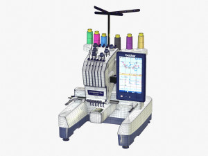 Sewing machine for embroidery pr670e Model 3D