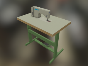 industrial sewing machine 3D Модель