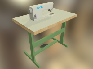 industrial sewing machine 3D Модель