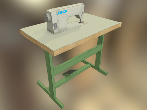 industrial sewing machine 3D Модель