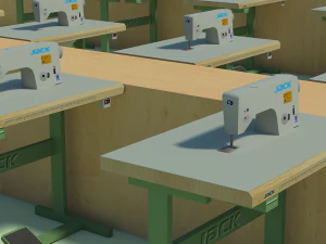 industrial sewing machine 3D Model