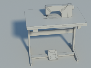 industrial sewing machine 3D Модель