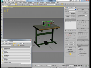 industrial sewing machine 3D Модель