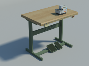 industrial overlock Model 3D