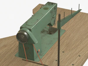 Sewing machine model 1022 3D Model