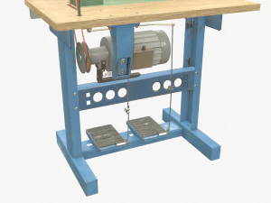 Sewing machine model 1022 3D Model
