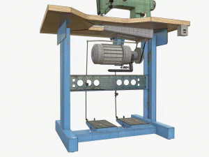 Sewing machine model 1022 3D Model