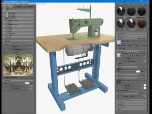 Sewing machine model 1022 3D Model