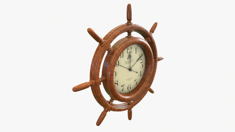 Orologio da parete per interni marini Modello 3D .c4d .max .obj .3ds .fbx .stl .blend 