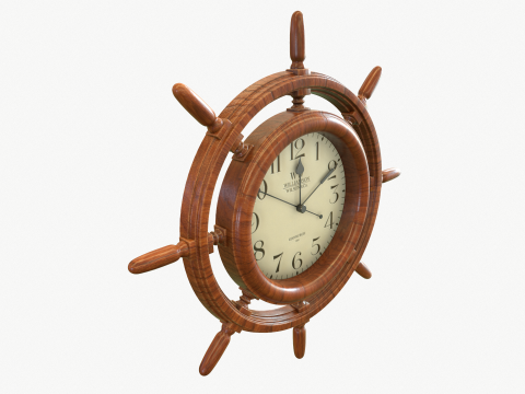 Wall clock for marine interior 3D Model