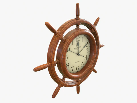 Orologio da parete per interni marini Modello 3D