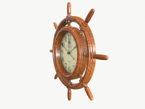 Wall clock for marine interior Modelo 3D