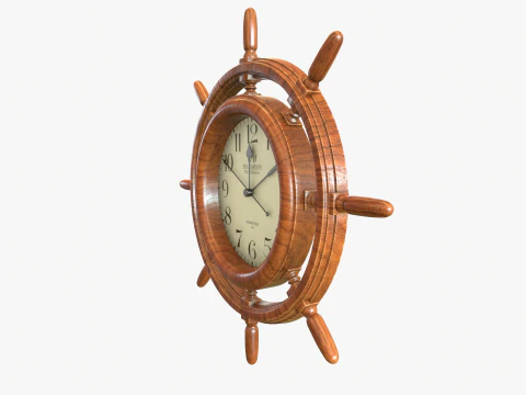 Orologio da parete per interni marini Modello 3D