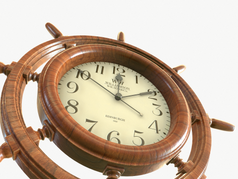 Wall clock for marine interior Modelo 3D