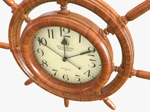 Orologio da parete per interni marini Modello 3D