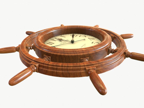 Wall clock for marine interior Modelo 3D