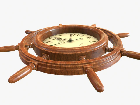 Orologio da parete per interni marini Modello 3D