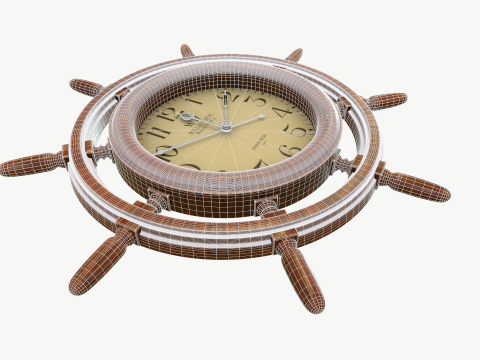 Wall clock for marine interior Modelo 3D