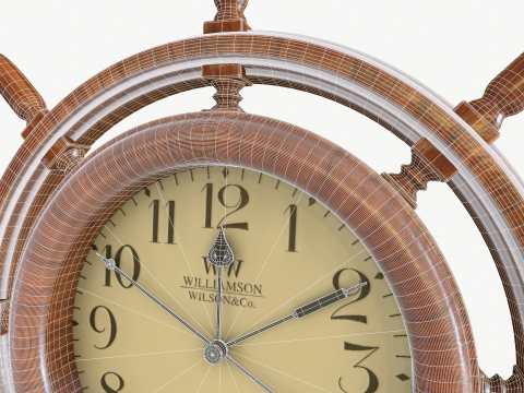 Wall clock for marine interior Modelo 3D