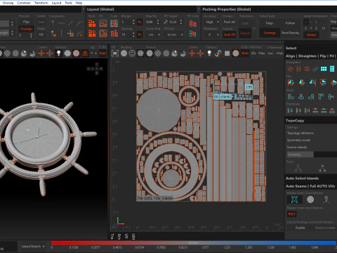 Orologio da parete per interni marini Modello 3D