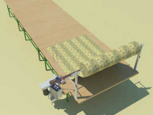 industrial table for cutting fabrics 3D Model