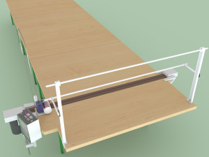 industrial table for cutting fabrics 3D Model