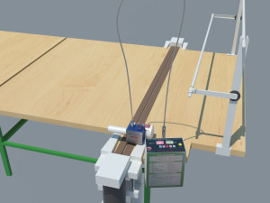industrial table for cutting fabrics 3D Model