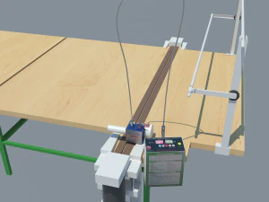 industrial table for cutting fabrics 3D Model