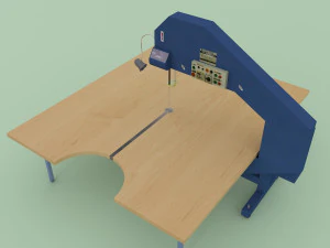 industrial strip cutting machine for fabrics 3D Model