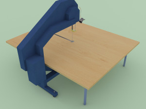 industrial strip cutting machine for fabrics Modelo 3D