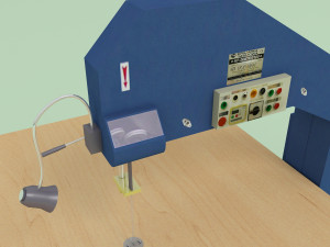 industrial strip cutting machine for fabrics Modelo 3D