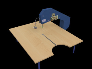 industrial strip cutting machine for fabrics Modelo 3D