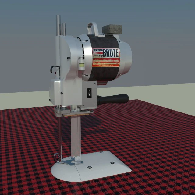 eastman 627x brute straight knife machine to cut fabrics 3D Model .c4d .max .obj .3ds .fbx .stl .blend 