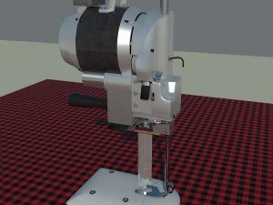 eastman 627x brute straight knife machine to cut fabrics 3D Model
