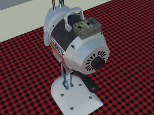 eastman 627x brute straight knife machine to cut fabrics 3Dモデル