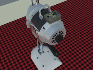 eastman 627x brute straight knife machine to cut fabrics 3D Model