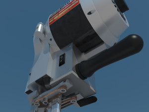 eastman 627x brute straight knife machine to cut fabrics 3Dモデル