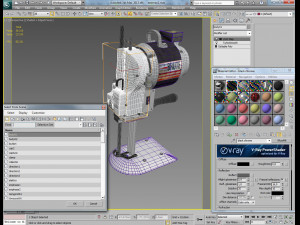 eastman 627x brute straight knife machine to cut fabrics 3Dモデル