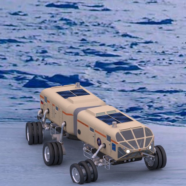 planetary rover antarctica 3D 模型 .c4d .max .obj .3ds .fbx .stl .blend