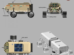 planetary rover antarctica 3D 模型