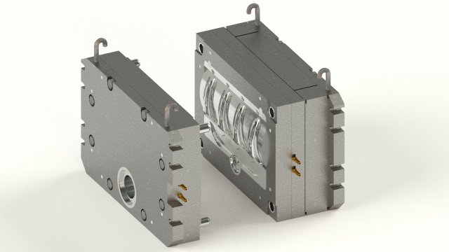 the mold for the manufacture of furniture support 3D Model .c4d .max .obj .3ds .fbx .stl .blend 