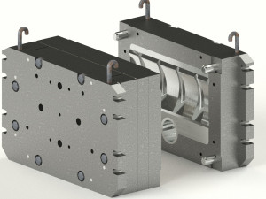 the mold for the manufacture of furniture support 3D Model