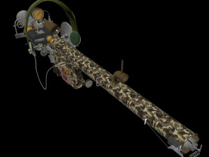 man-portable anti-aircrft missile steampunk 3D Модель