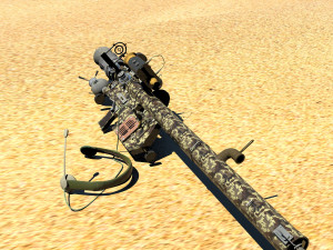man-portable anti-aircrft missile steampunk 3D Модель