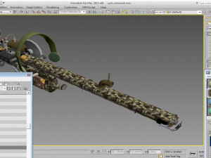man-portable anti-aircrft missile steampunk 3D Модель